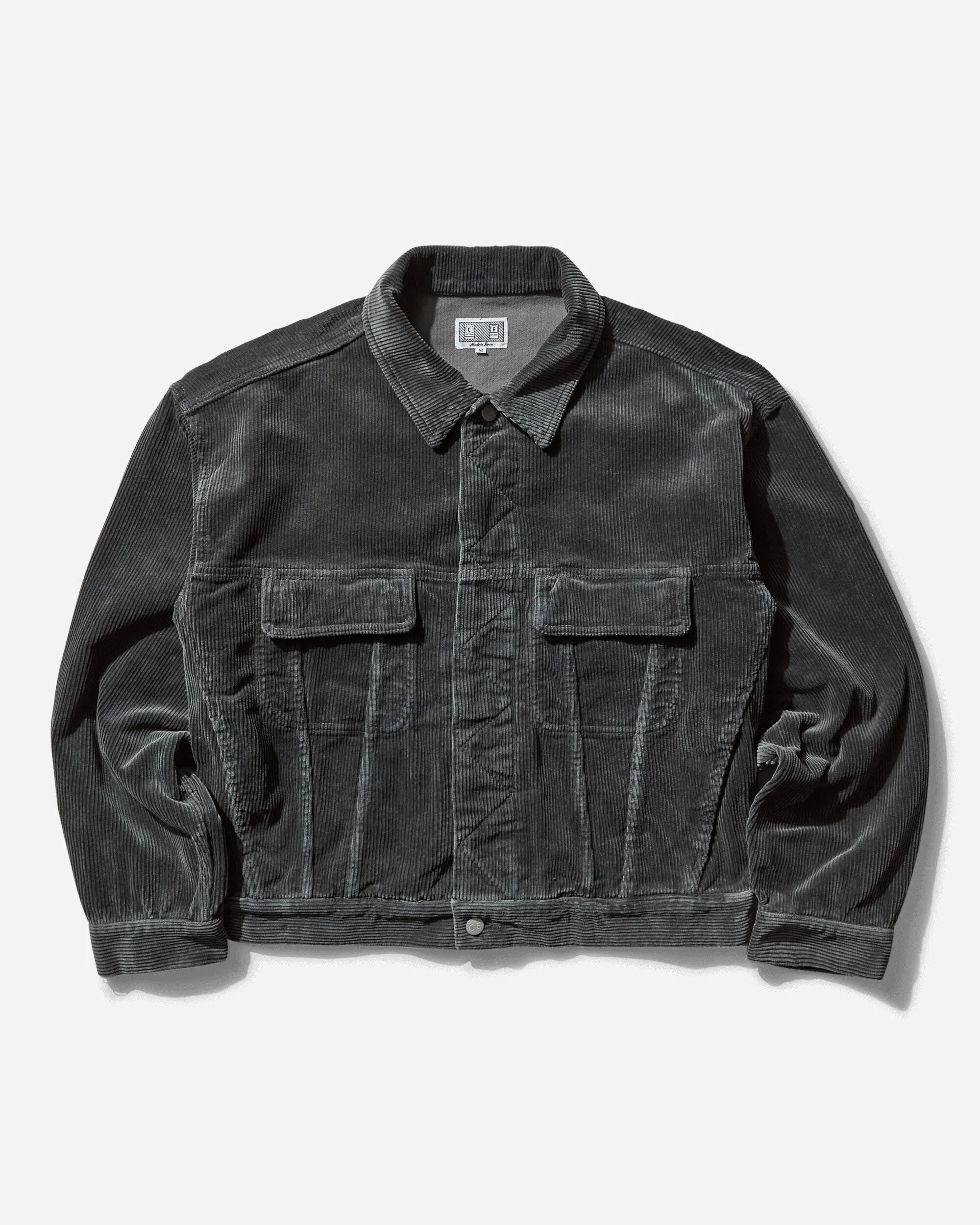 Men's 8W Cord Trucker Jacket Grey