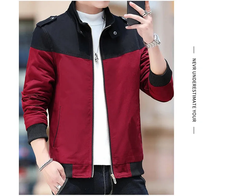 Men's Bomber Outwear Fleece Warm Fashion Jackets