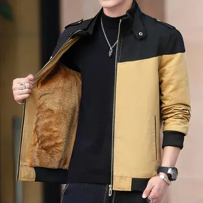 Men's Bomber Outwear Fleece Warm Fashion Jackets