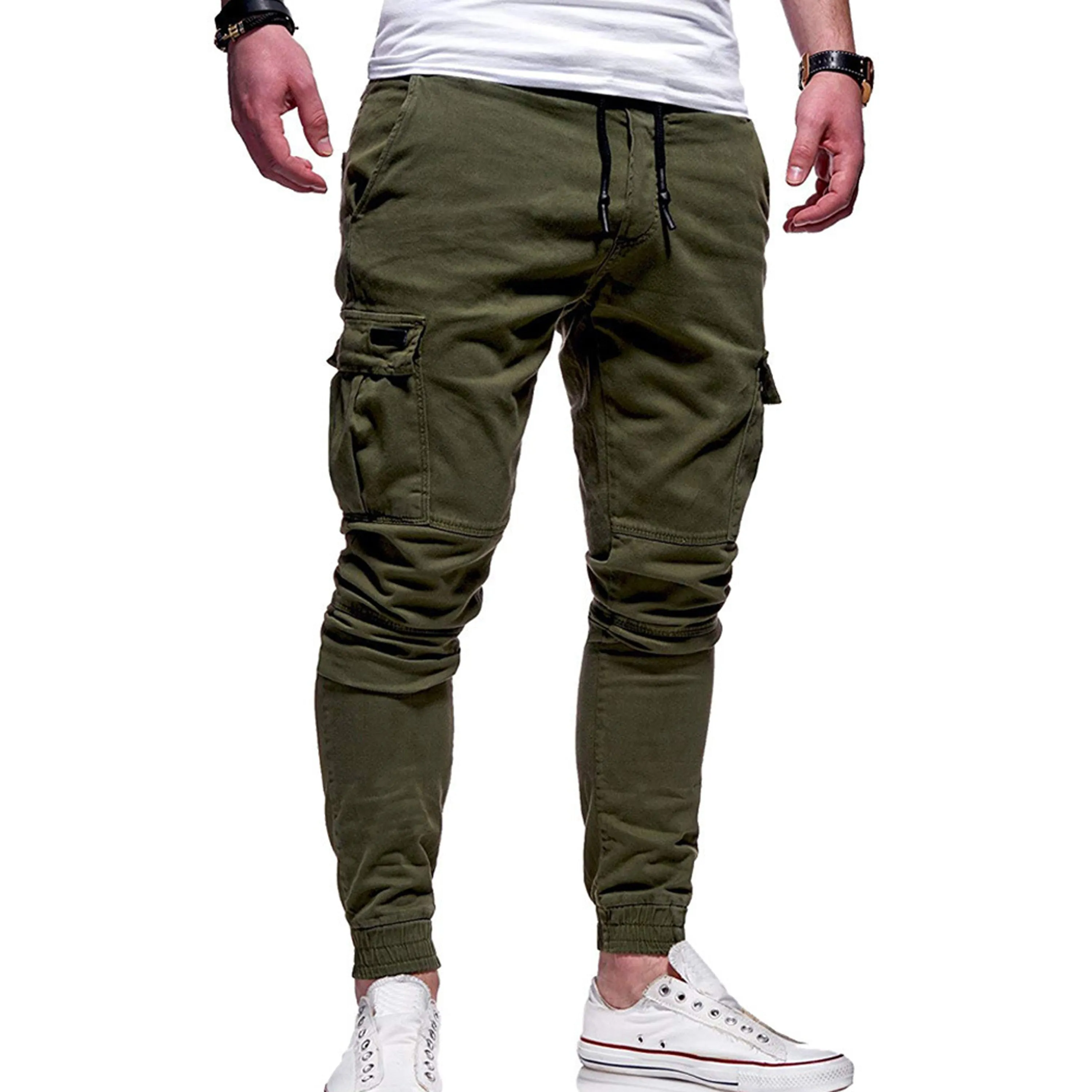 Men's Cargo Joggers with Pockets