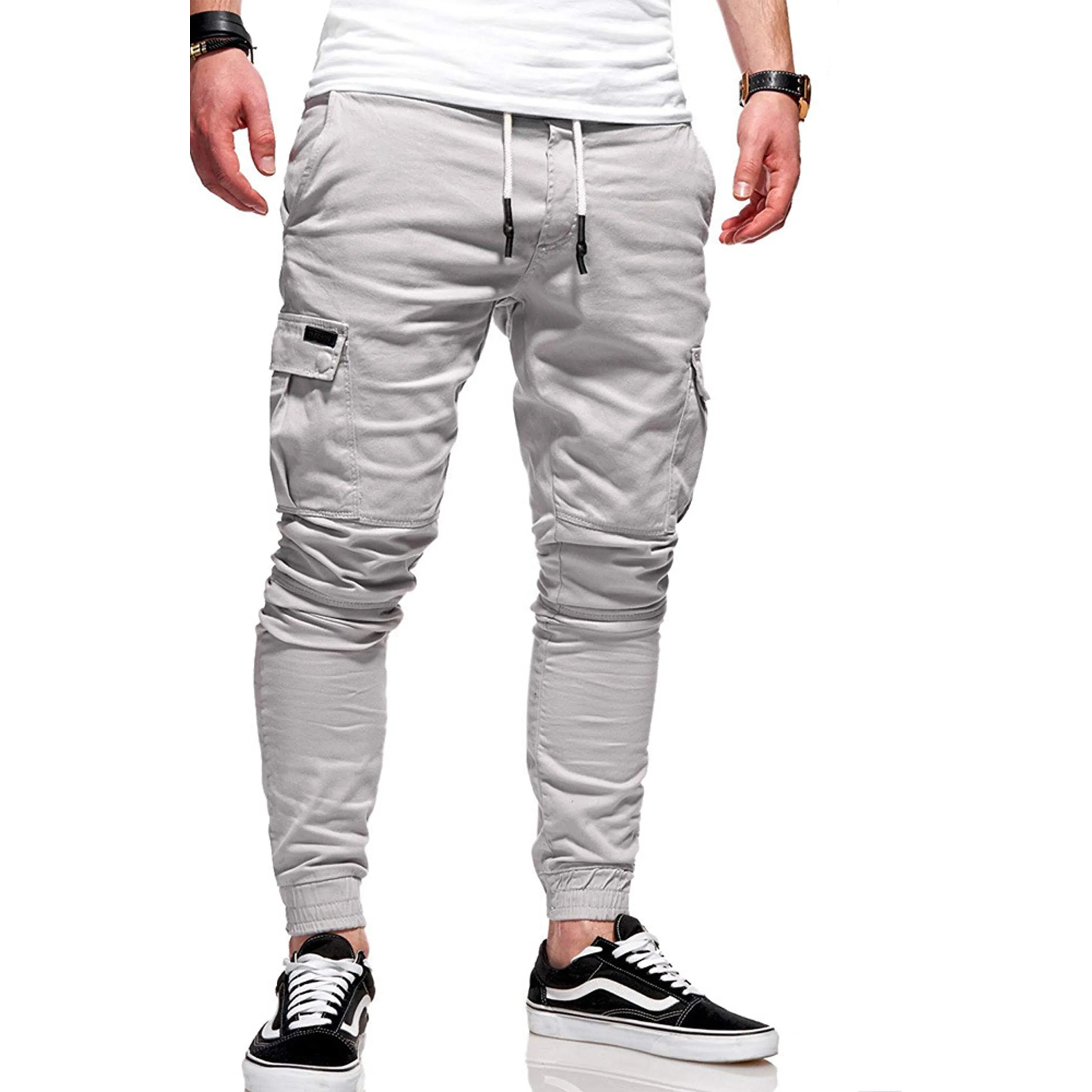 Men's Cargo Joggers with Pockets