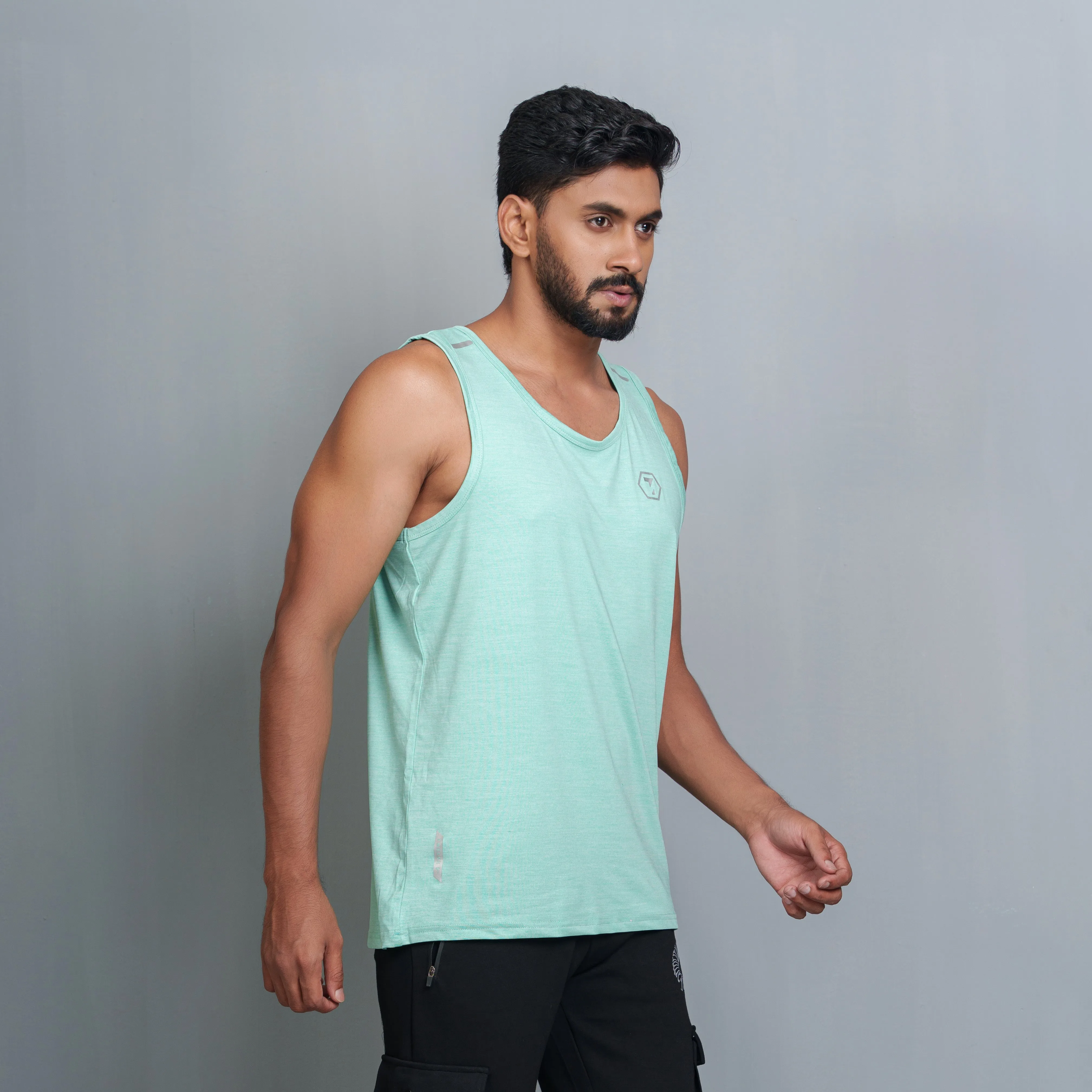 Mens Tank Top- Sea Green