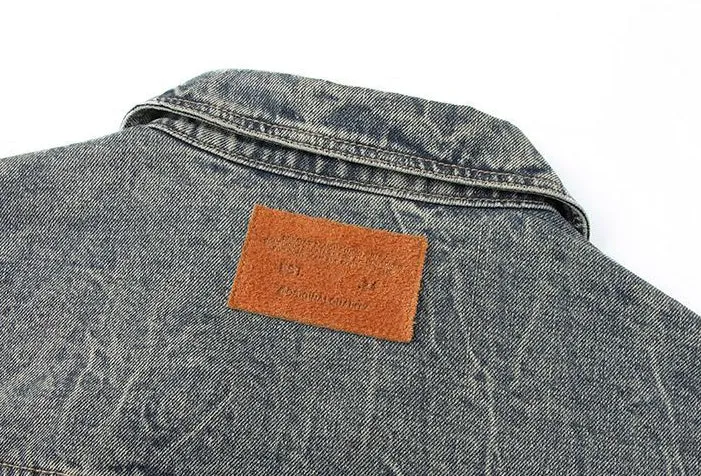 Men's Thickened Denim Denim Jacket for a Retro Look