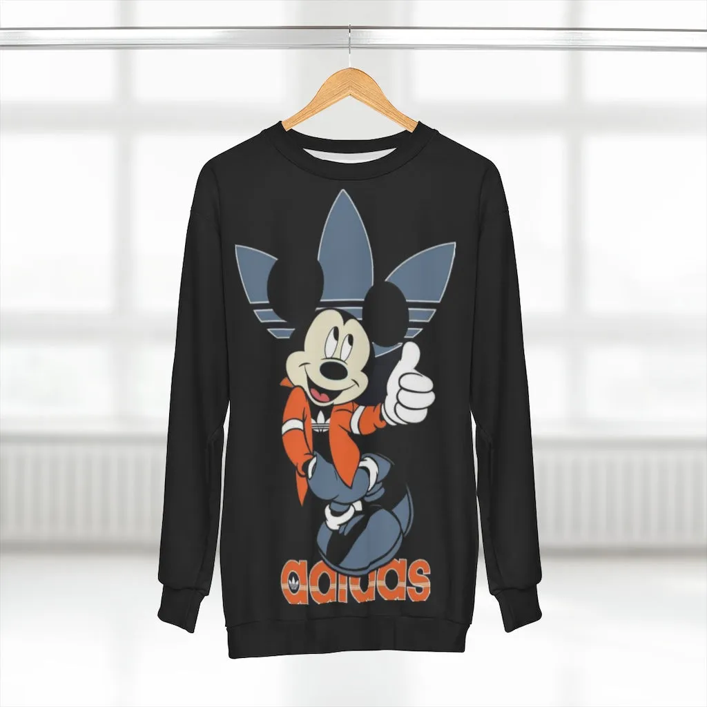 Mickey Adidas Unisex Sweatshirt,  Mickey mouse Sweatshirt, Custom Sweatshirt, Graphic Sweatshirt, Amine Sweatshirt