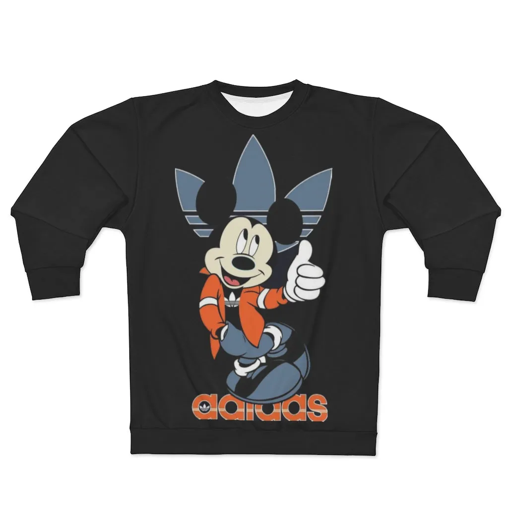 Mickey Adidas Unisex Sweatshirt,  Mickey mouse Sweatshirt, Custom Sweatshirt, Graphic Sweatshirt, Amine Sweatshirt