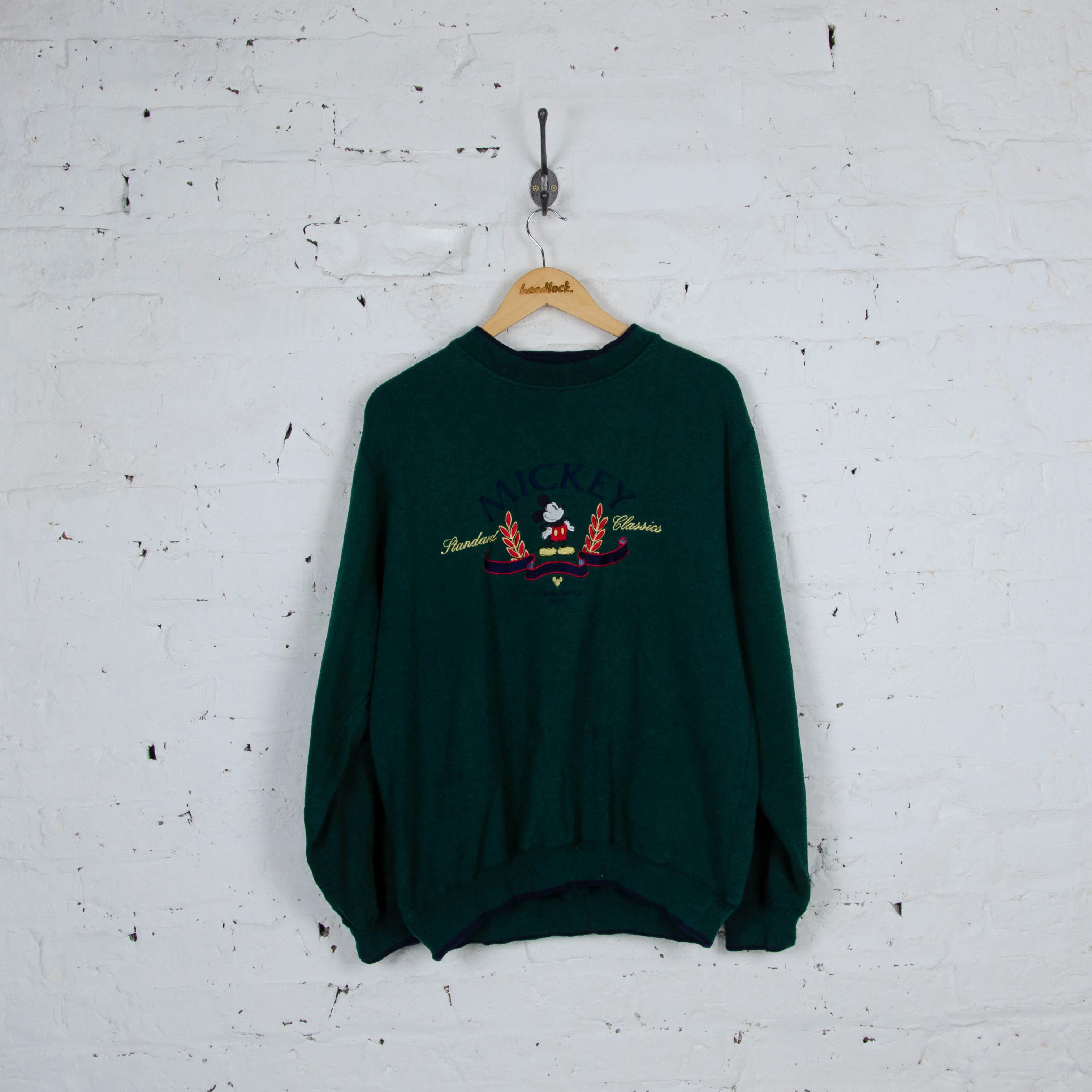 Mickey Mouse Sweatshirt - Green - L