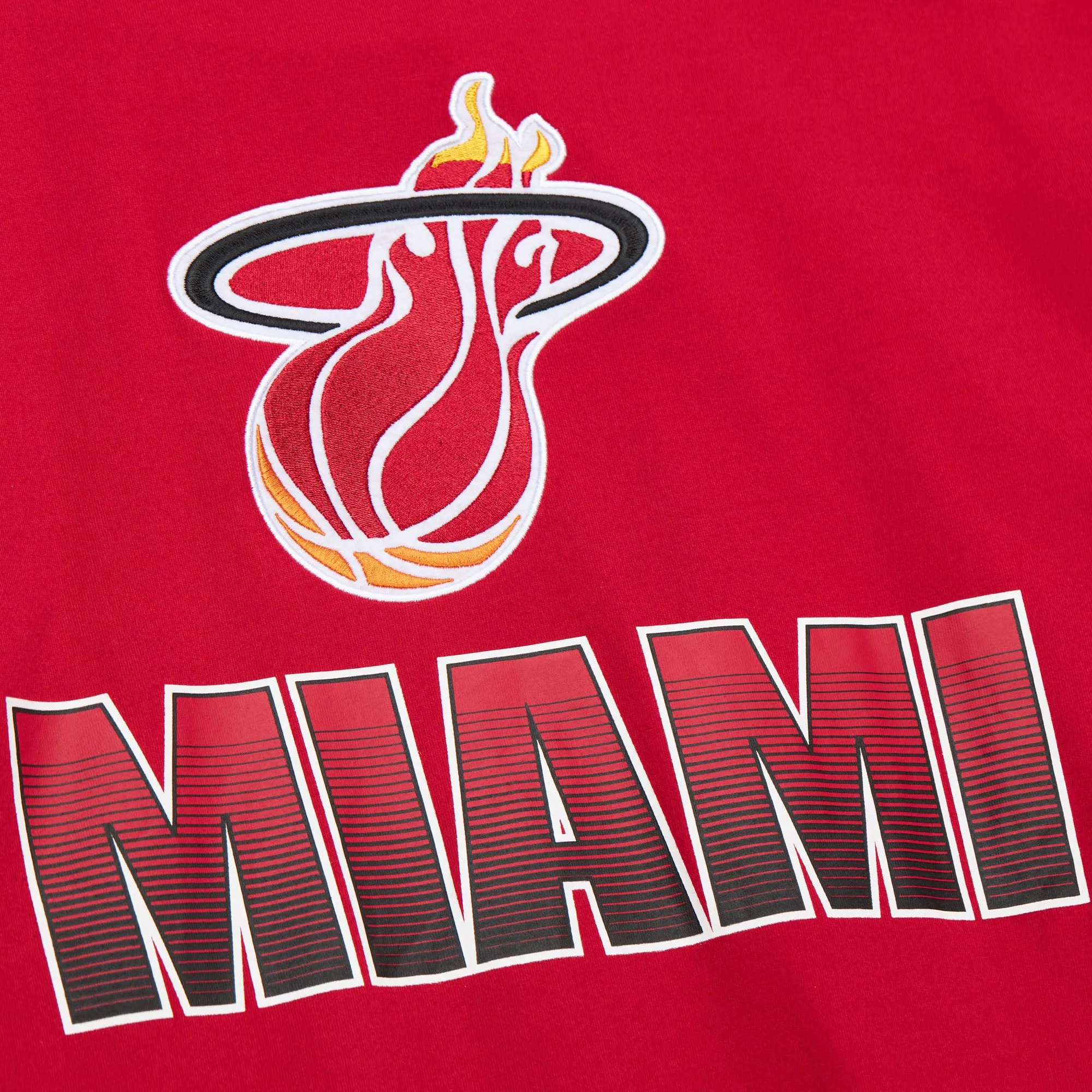 Mitchell & Ness Miami HEAT Allover Vintage Long Sleeve Tee
