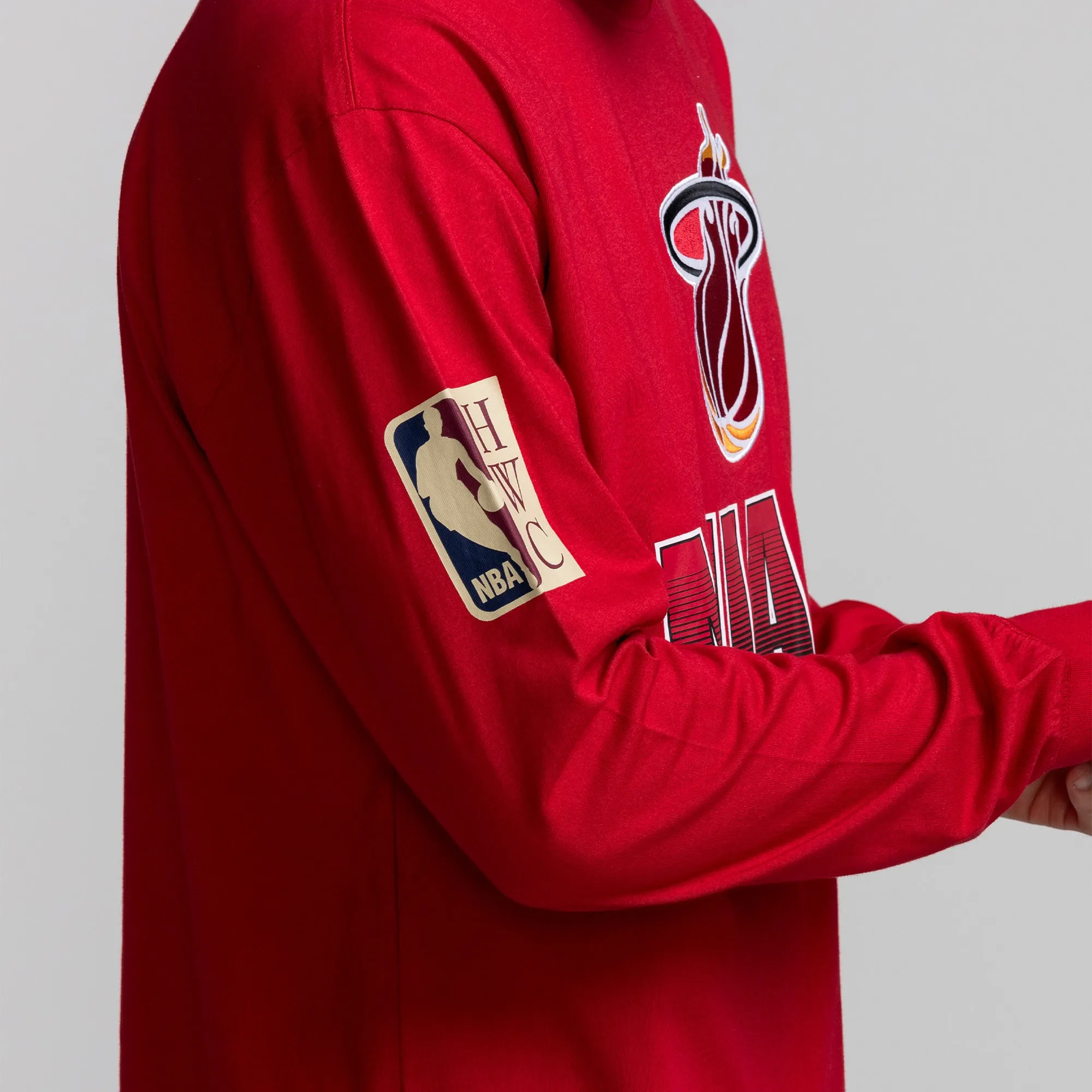 Mitchell & Ness Miami HEAT Allover Vintage Long Sleeve Tee