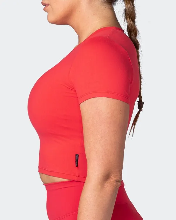 MN Everyday Cropped Tee - Poppy