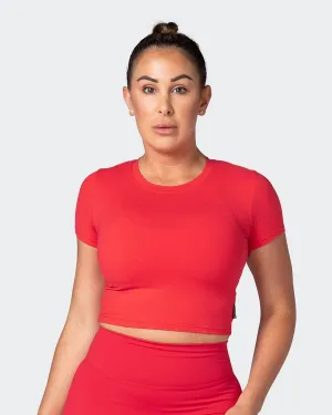 MN Everyday Cropped Tee - Poppy