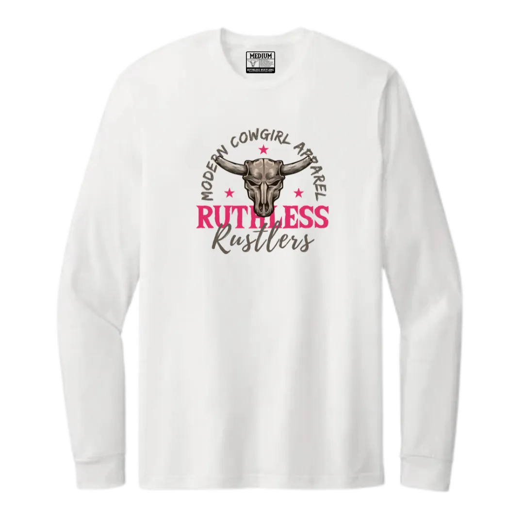 Modern Cowgirl - Unisex Long Sleeve T-Shirt | White