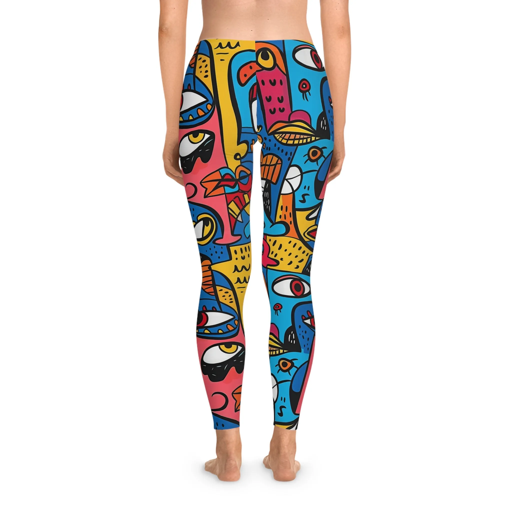 Modernist Flow Stretchy Leggings for Active Wear & Relaxation