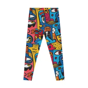 Modernist Flow Stretchy Leggings for Active Wear & Relaxation