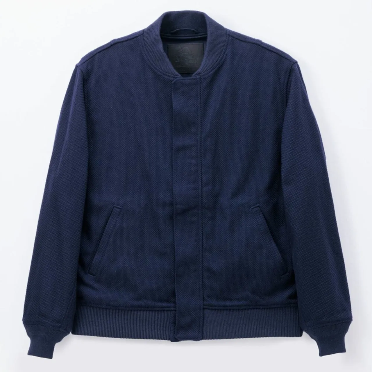 Momotaro Jeans Sashiko Bomber Jacket Indigo