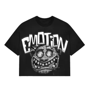 Monster Cropped T-Shirt - Black