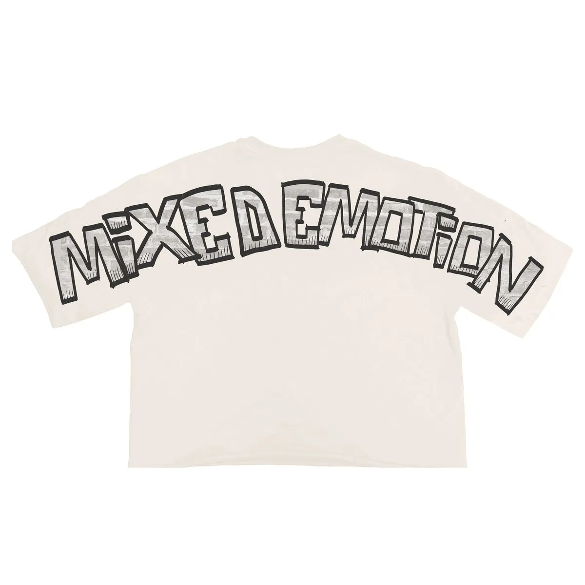 Monster Cropped T-Shirt - Cream
