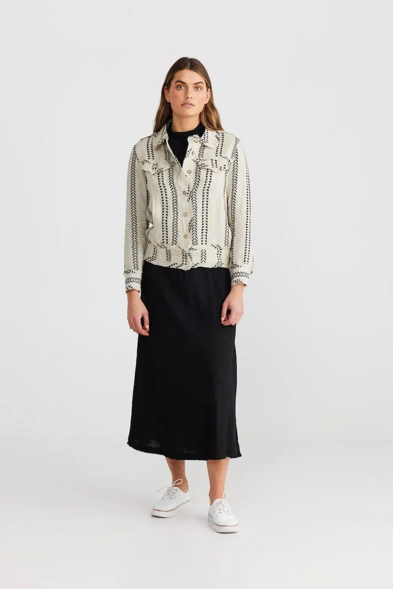 Monza Jacket in Valentina Stripe