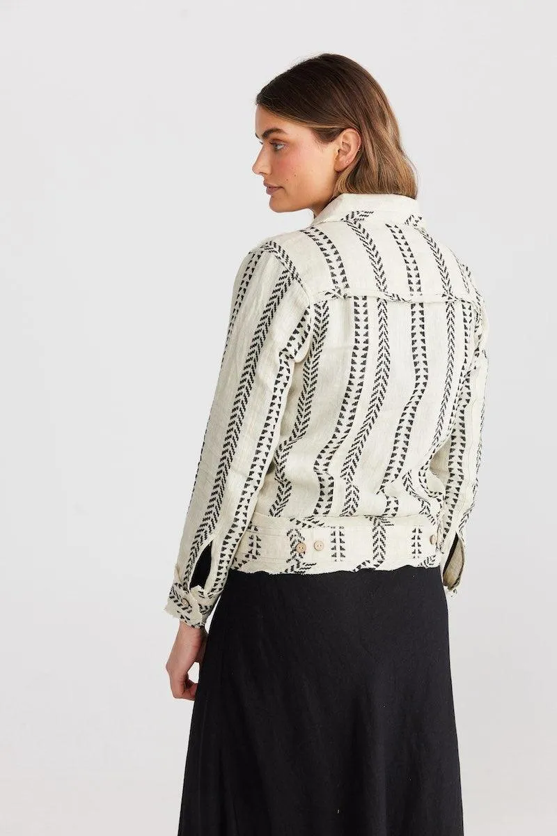 Monza Jacket in Valentina Stripe