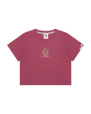 Moonface logo cropped tee