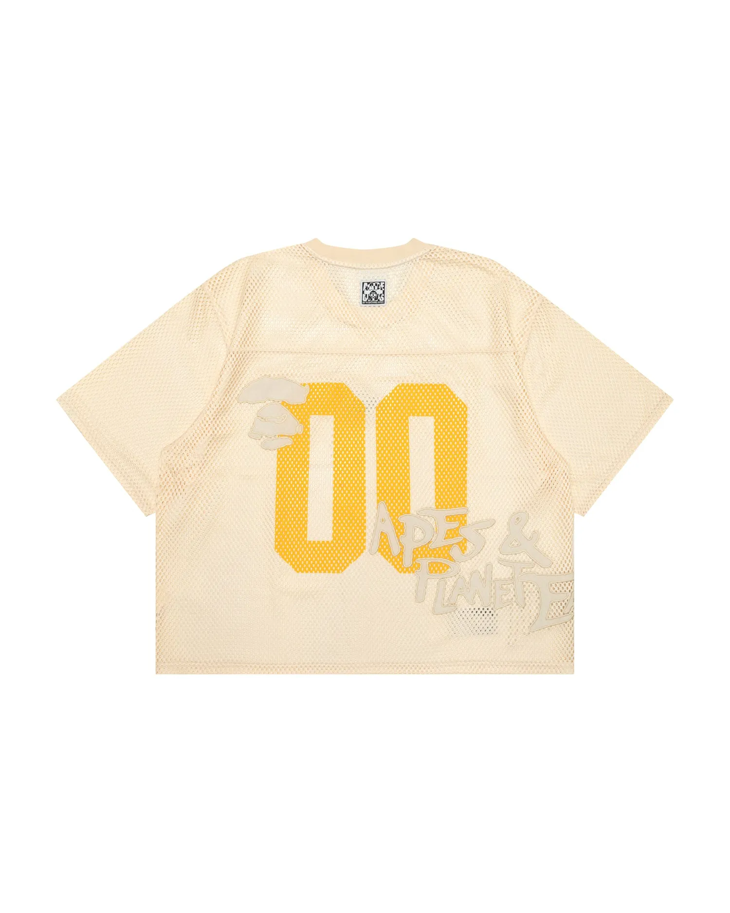 Moonface logo mesh crop tee
