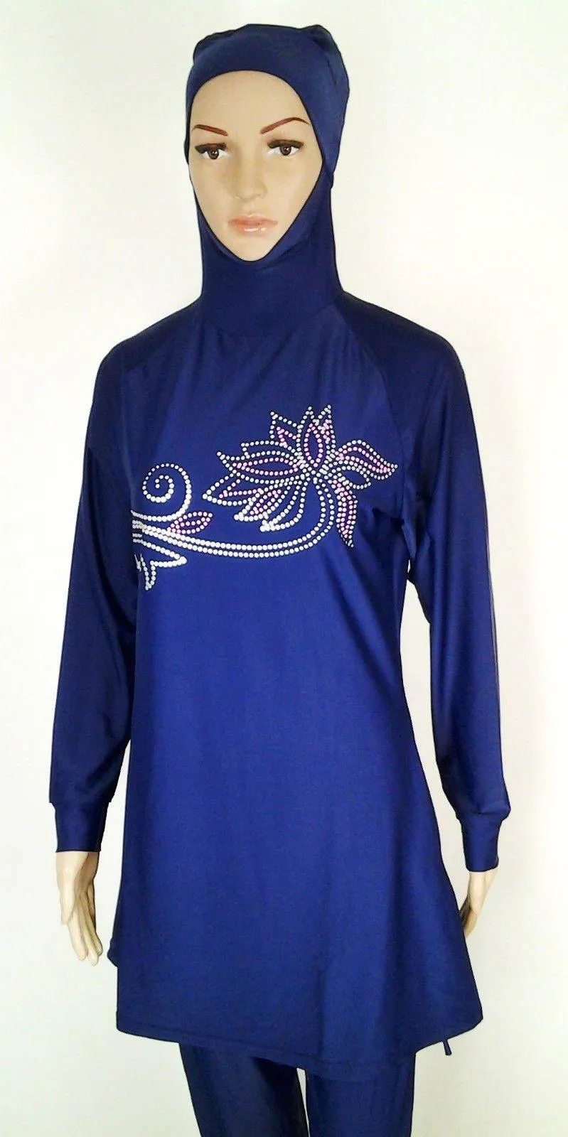 Muslim Islamic Full Cover Swimwear Beach Wear Costumes S-3XL