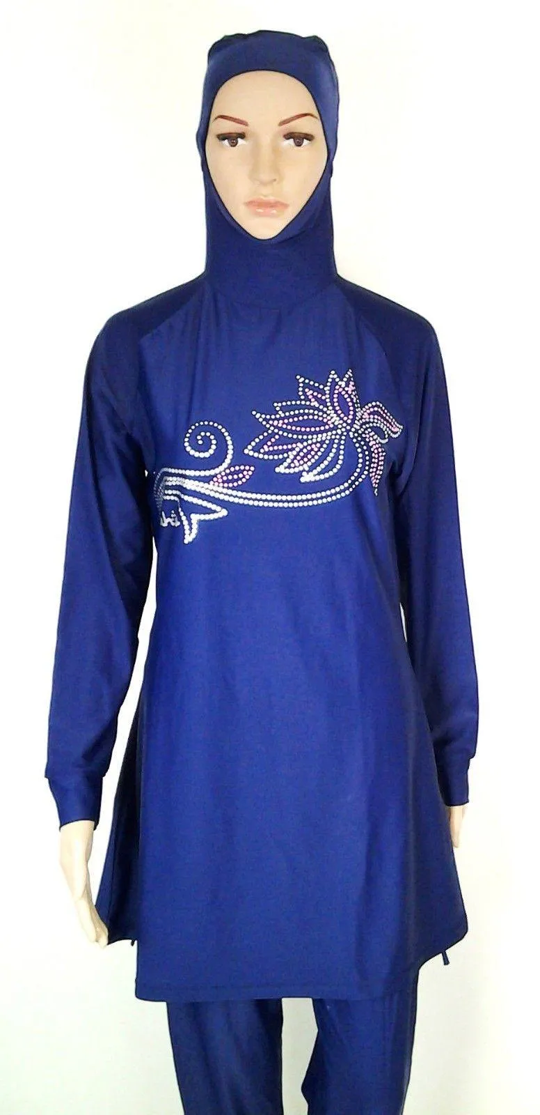 Muslim Islamic Full Cover Swimwear Beach Wear Costumes S-3XL