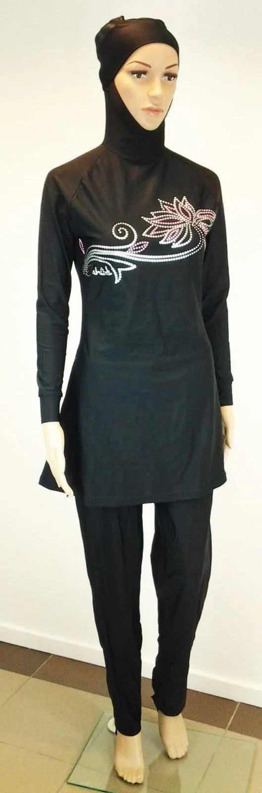 Muslim Islamic Full Cover Swimwear Beach Wear Costumes S-3XL