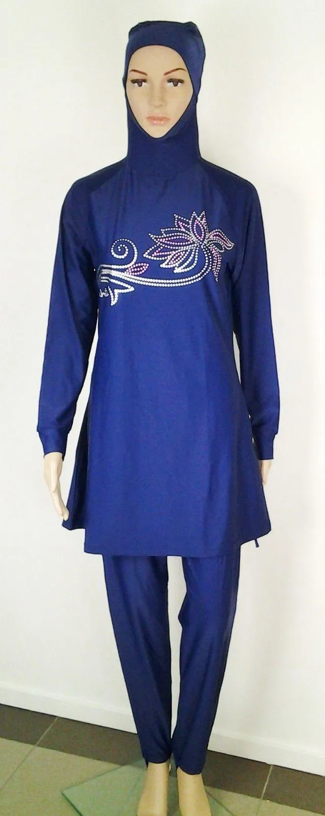 Muslim Islamic Full Cover Swimwear Beach Wear Costumes S-3XL
