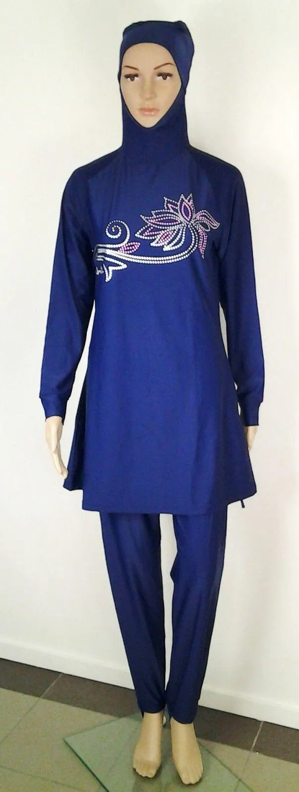 Muslim Islamic Full Cover Swimwear Beach Wear Costumes S-3XL
