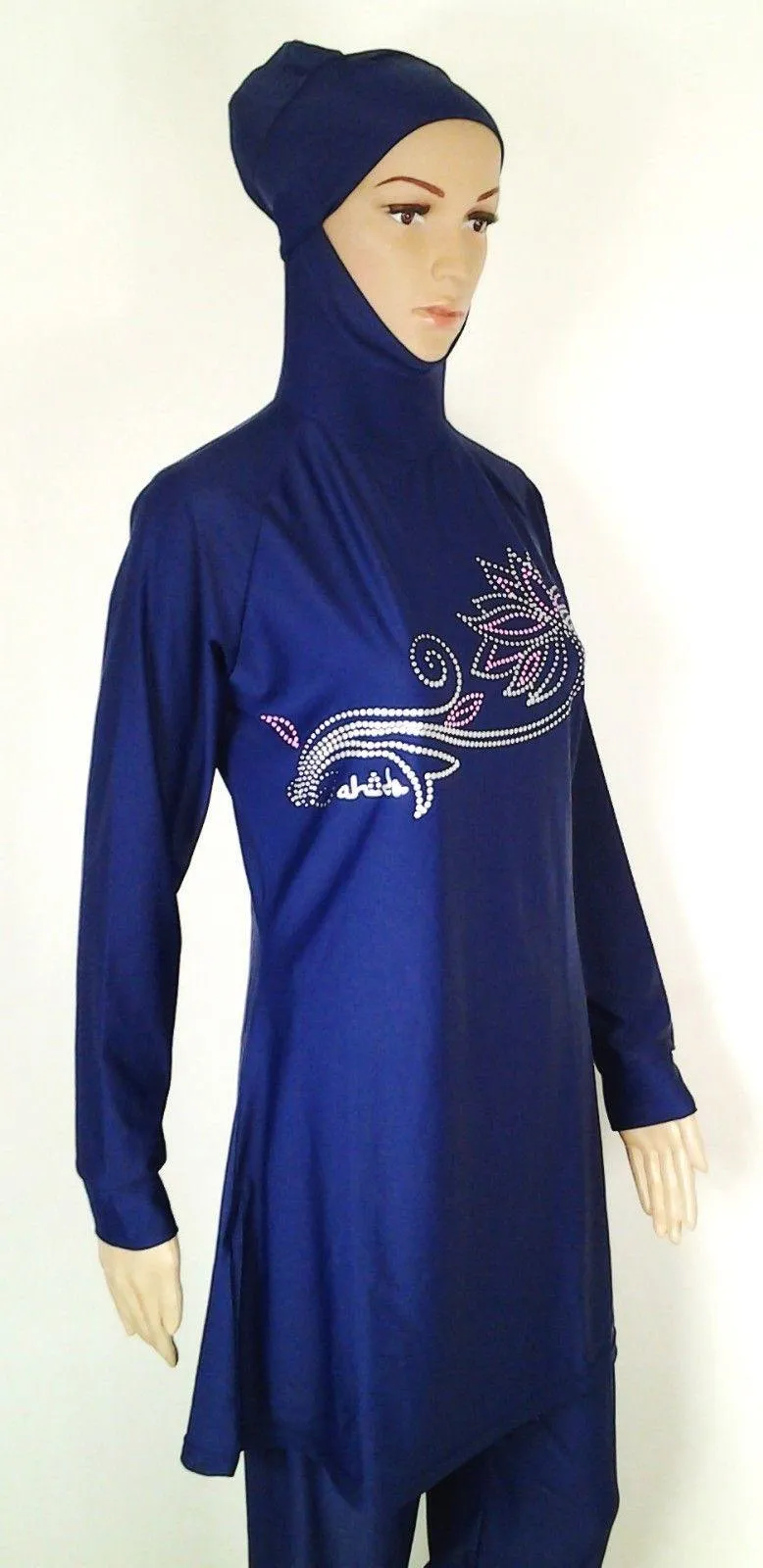 Muslim Islamic Full Cover Swimwear Beach Wear Costumes S-3XL