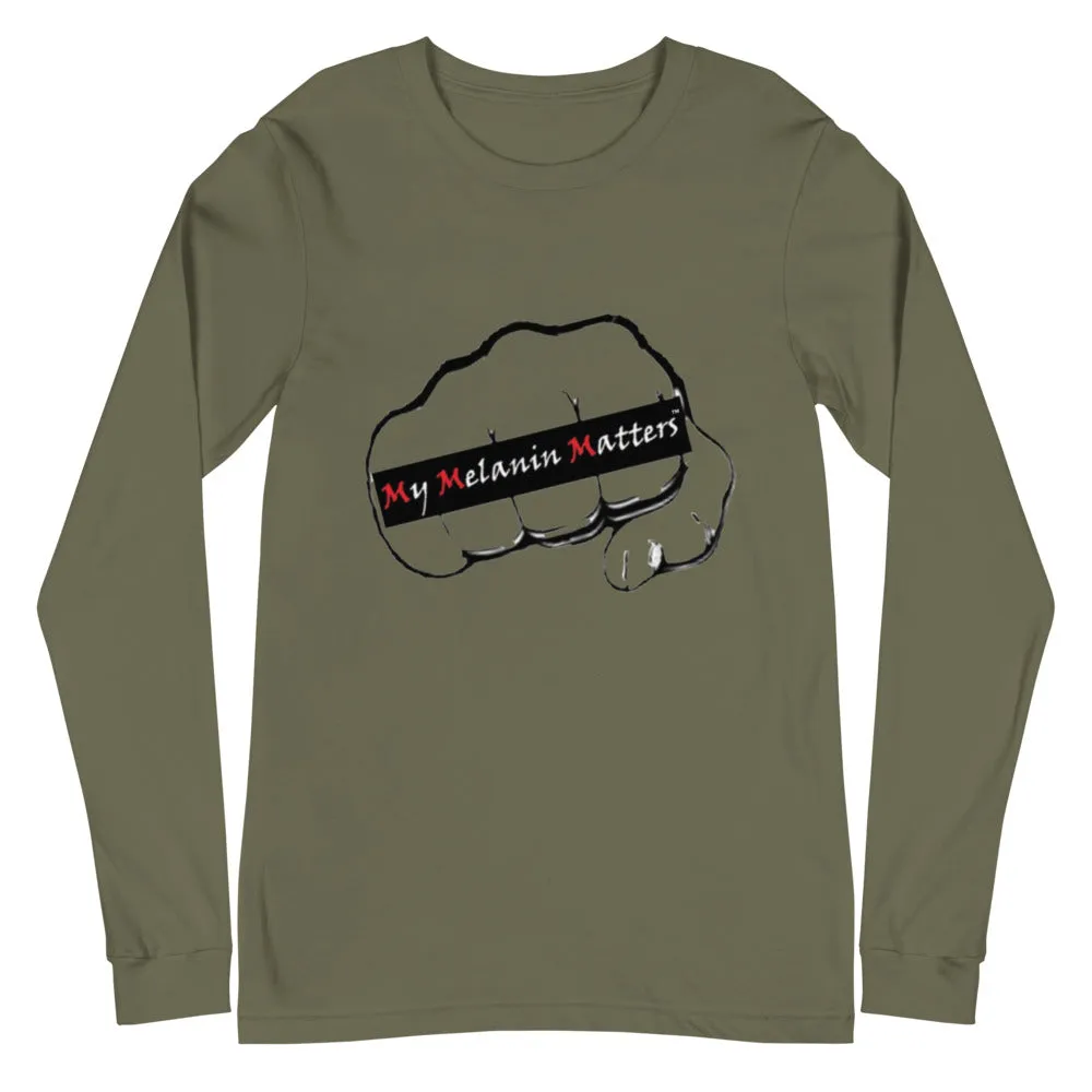 MY MELANIN MATTERS LOGO (org) - Unisex Long Sleeve Tee