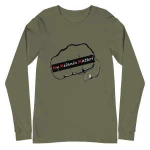 MY MELANIN MATTERS LOGO (org) - Unisex Long Sleeve Tee
