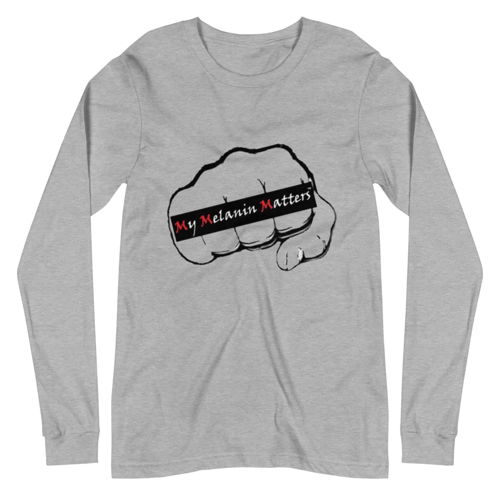 MY MELANIN MATTERS LOGO (org) - Unisex Long Sleeve Tee