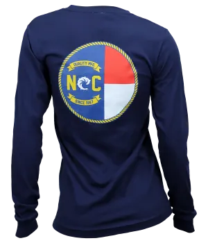 NC Flag Ladies L/S T-Shirt