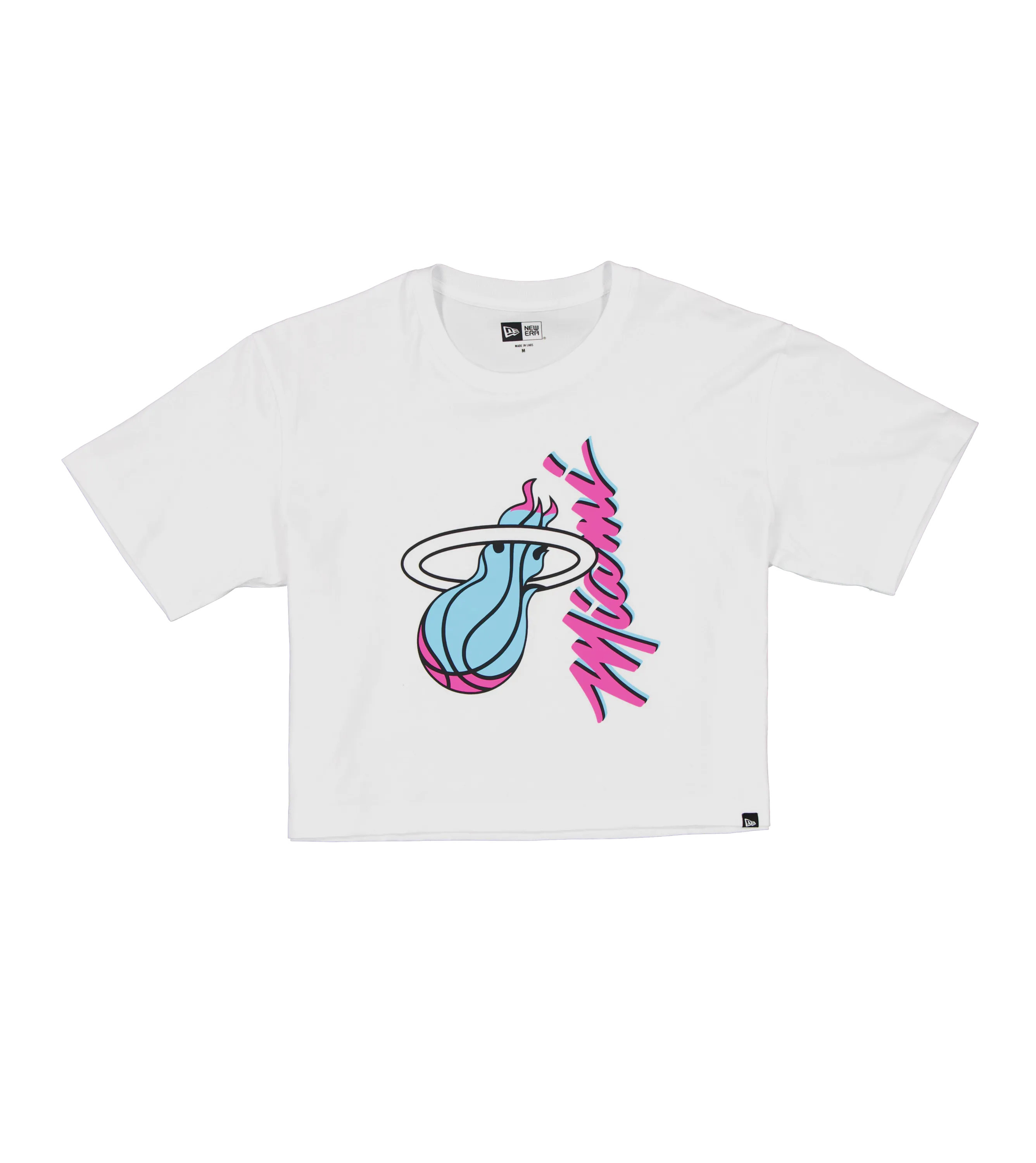 New Era Miami HEAT Original Vice Women's Boxy Cropped tee