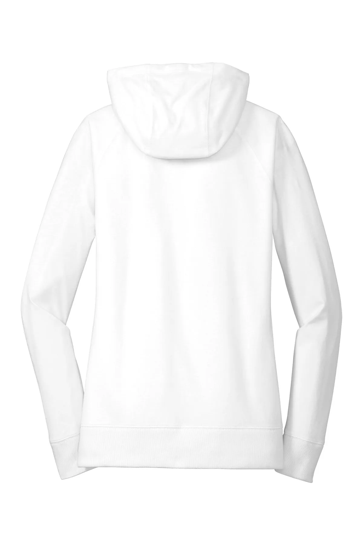 New Era Women's Sueded Cotton Blend Full-Zip Hoodie. LNEA122 White