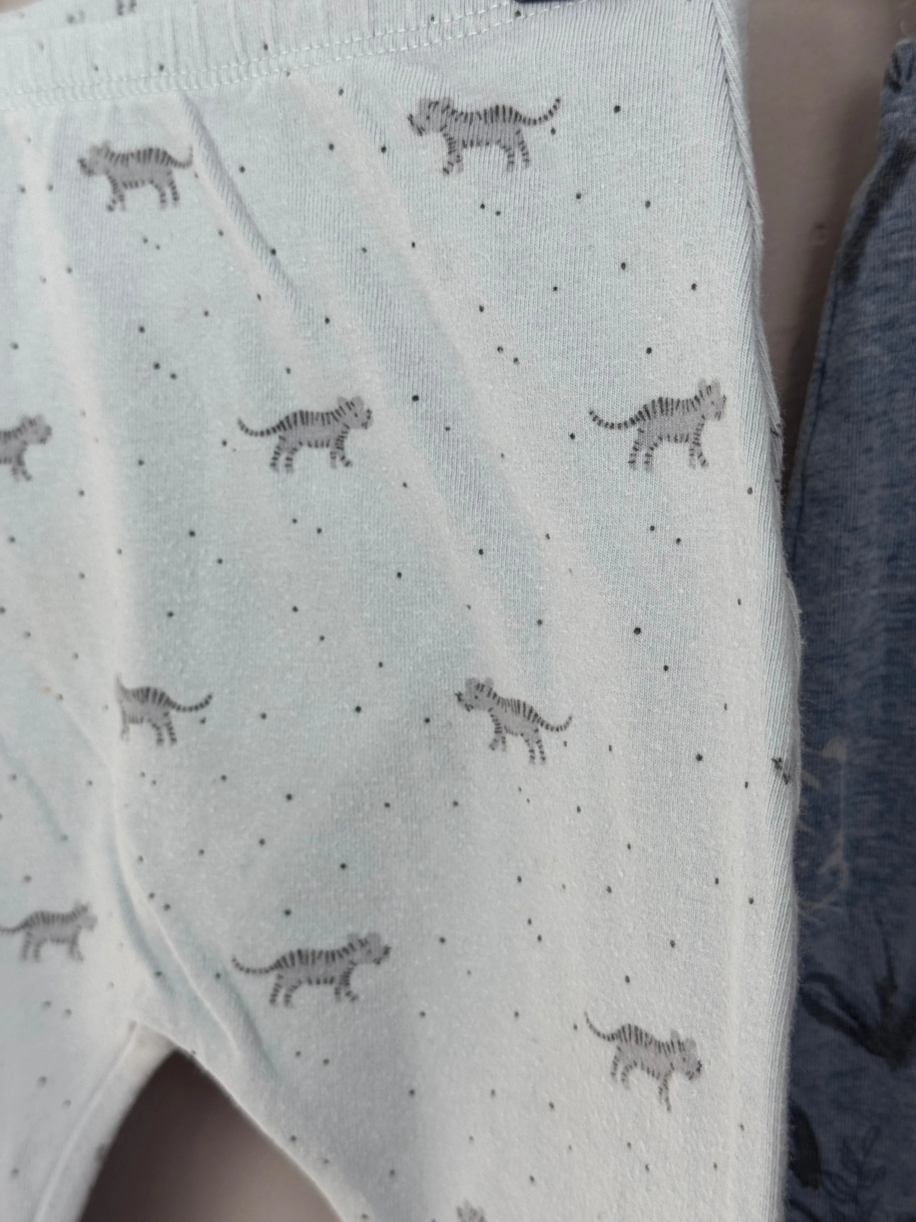 Next blue tiger leggings 6-9m