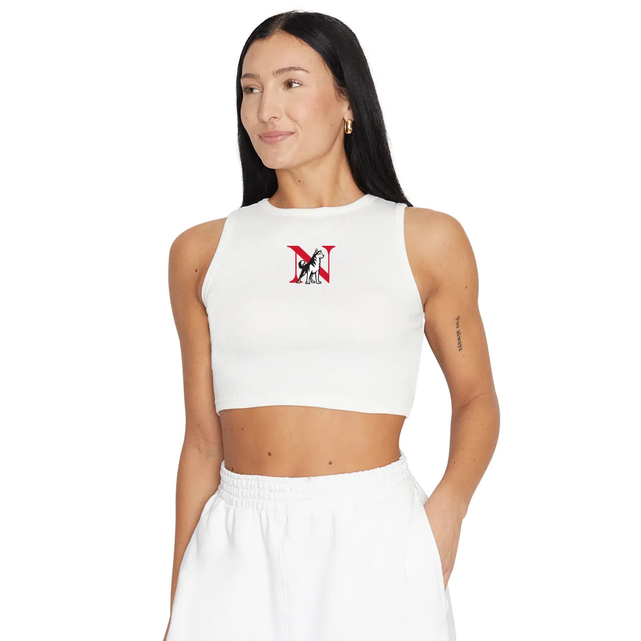 Northeastern Touchdown Ribbed Tank