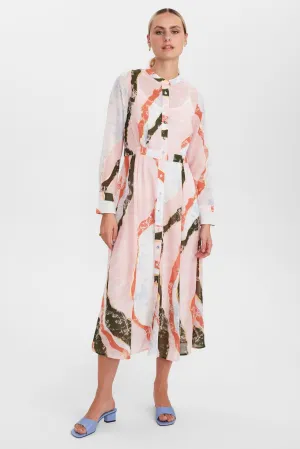 Numph NUKyndall Dress in Chalk Print