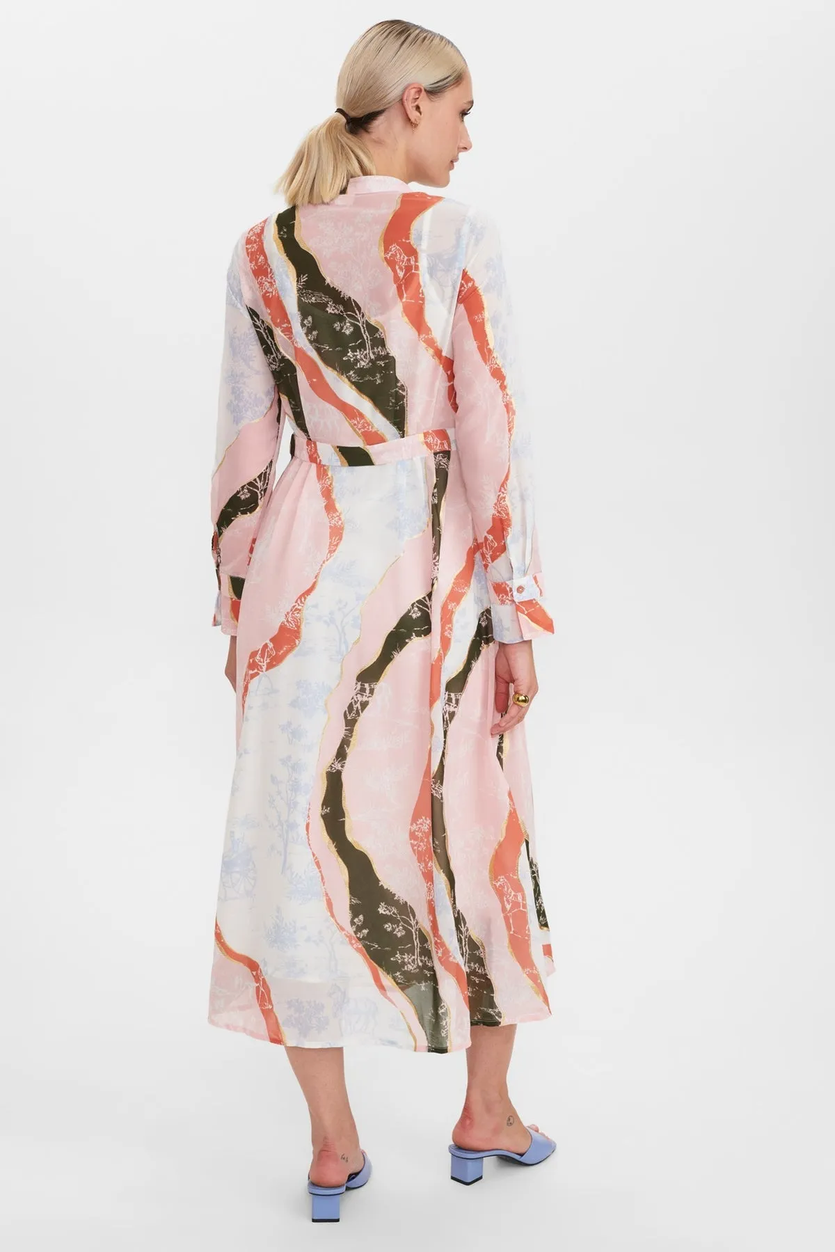 Numph NUKyndall Dress in Chalk Print