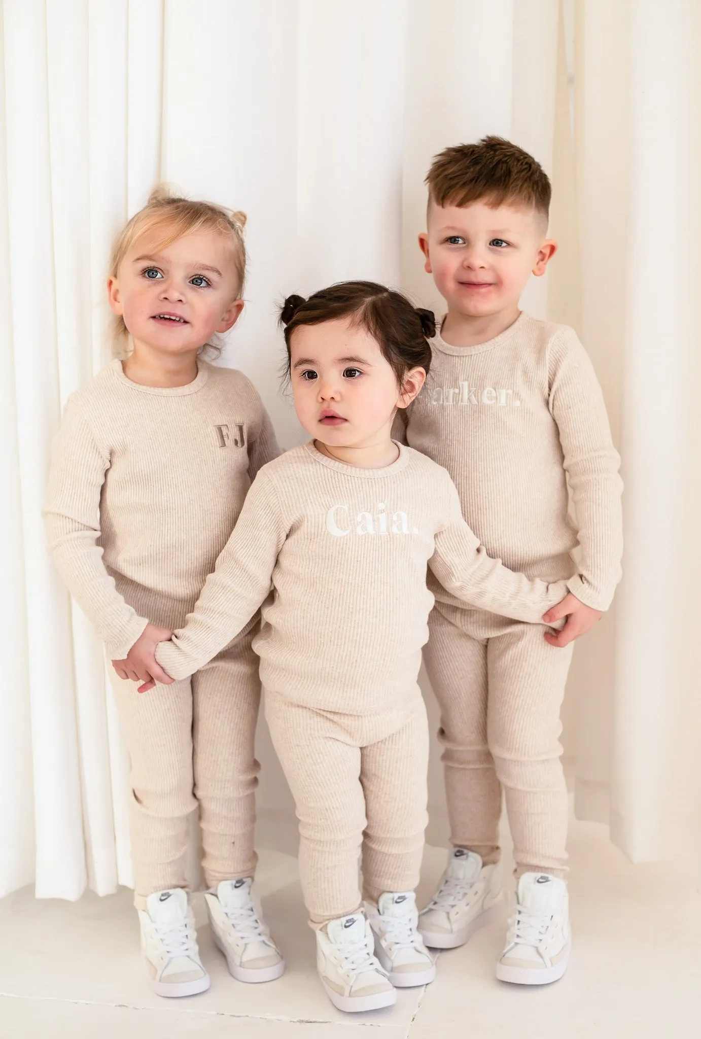 Oatmeal Ribbed Set