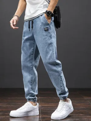 Obsidian Phoenix Harem Denim Jogger Cargo Pants