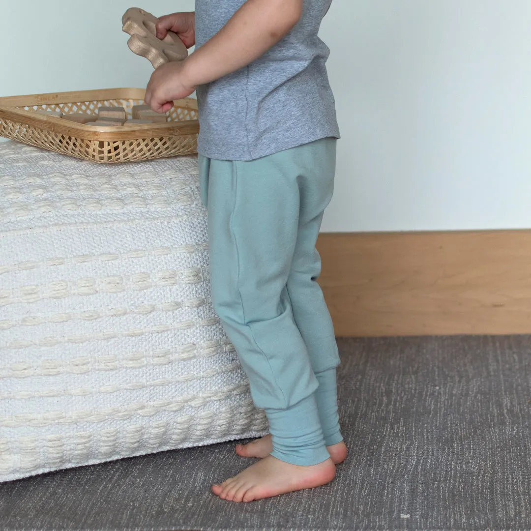 Ocean Mist Grow-With-Me Harem Pants