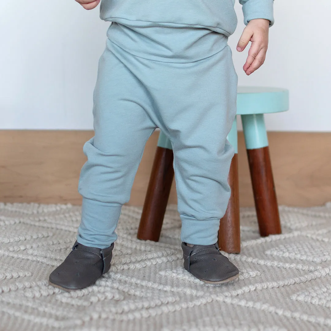 Ocean Mist Grow-With-Me Harem Pants