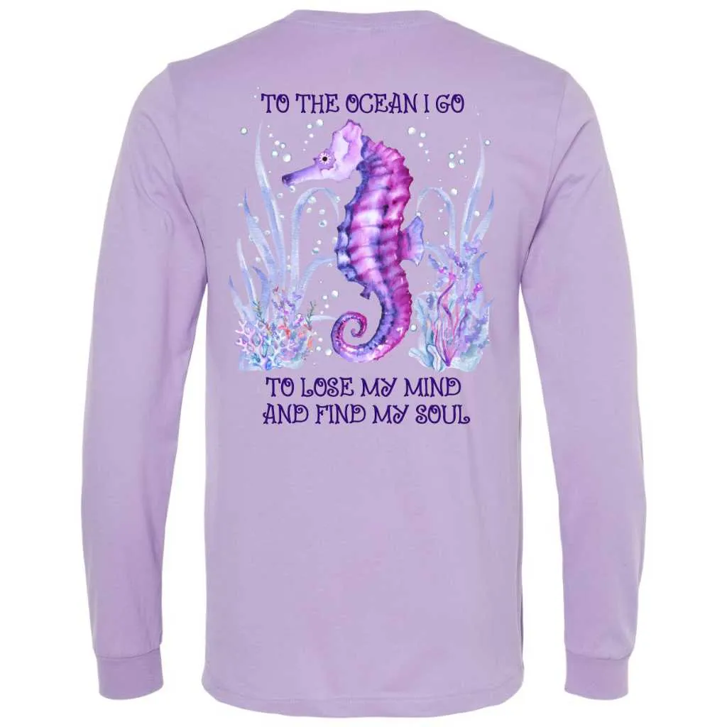 Ocean Soul Long Sleeve T-Shirt (Lavender)