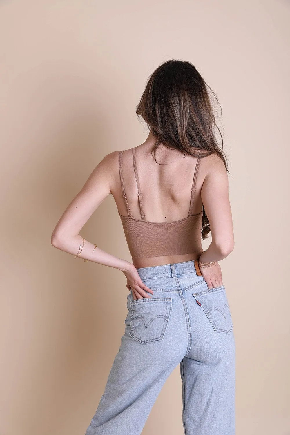 Offset Shoulder Brami Top - 3 colors