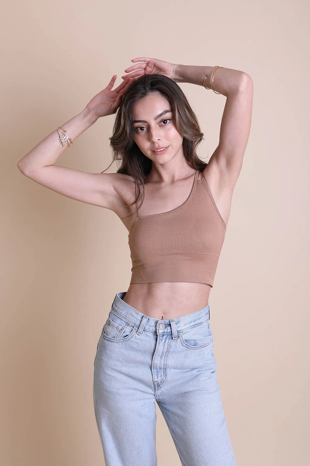Offset Shoulder Brami Top - 3 colors