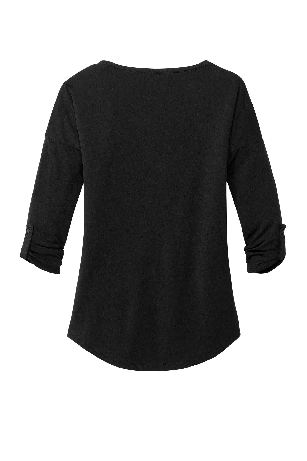OGIO  Women's Gravitate Scoop 3/4-Sleeve . LOG141 Blacktop