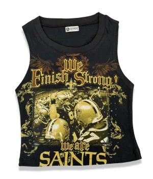 One-of-a-Kind New Orleans Saints Reworked Tank Top