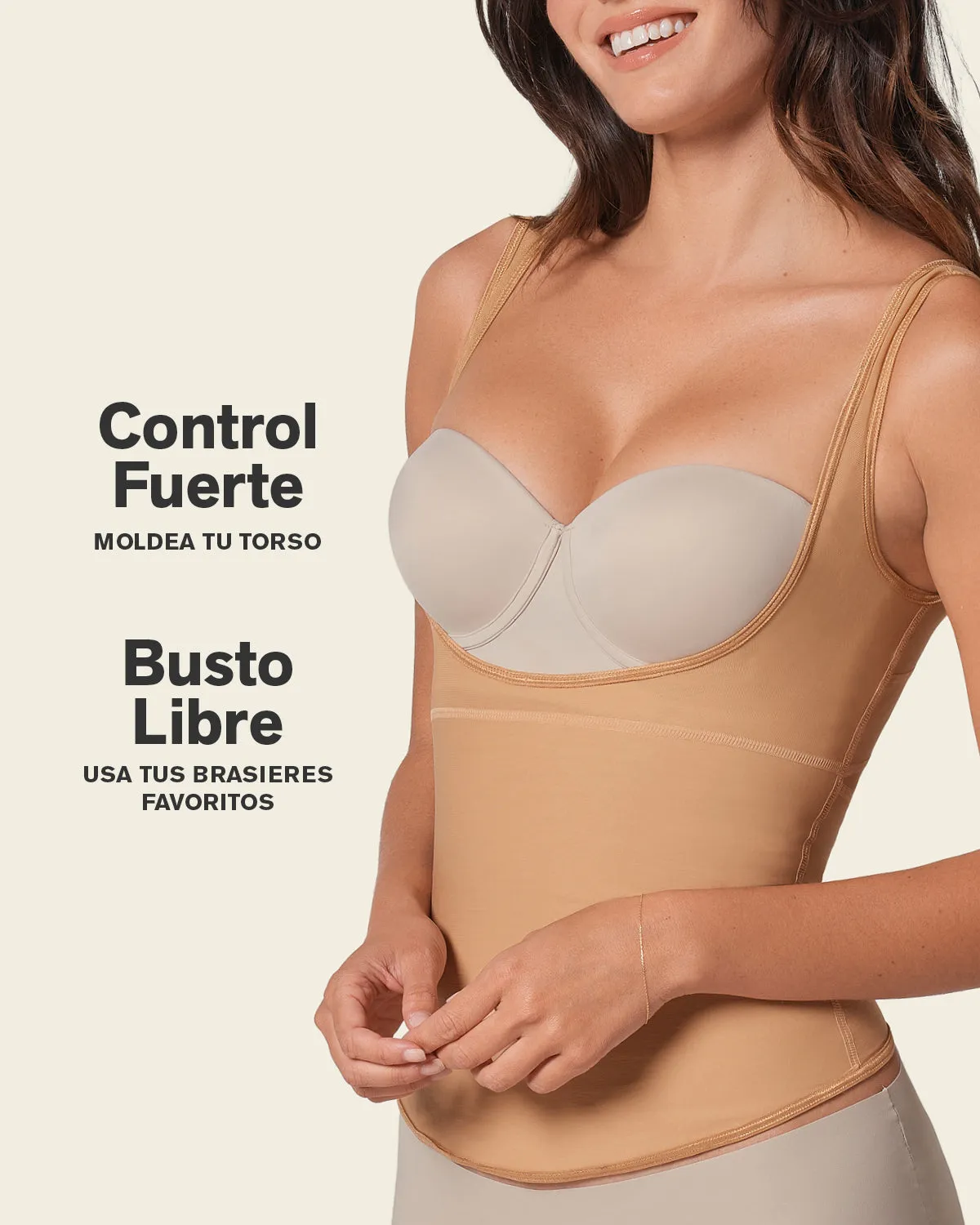 Open Bust Sculpting Back Support Tank